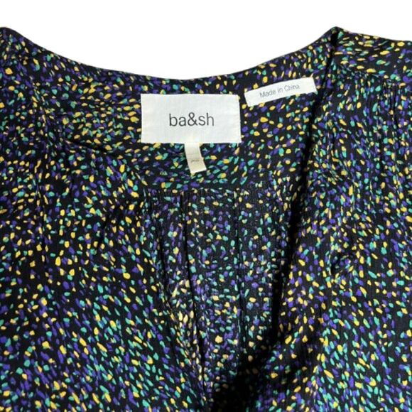 ba&sh Azala Printed Midi Dress Size XS - Picture 4 of 7